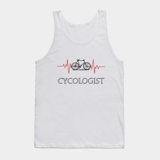 Cycologist - Heart beat of the bicycle Tank Top